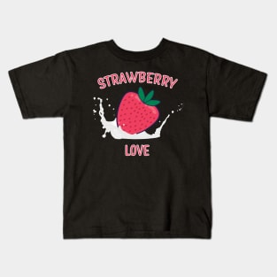 Strawberry Love Kids T-Shirt